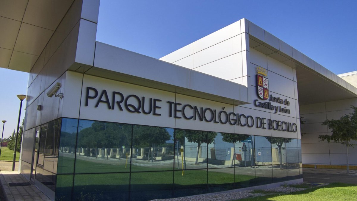 Entrada al Parque Tecnológico de Boecillo, donde se va a situar la planta de reciclaje de baterías de litio.