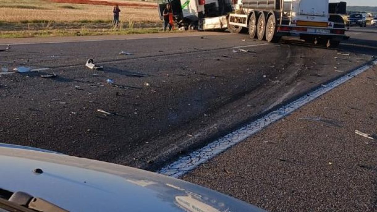 Accidente en La Pedraja de Portillo.