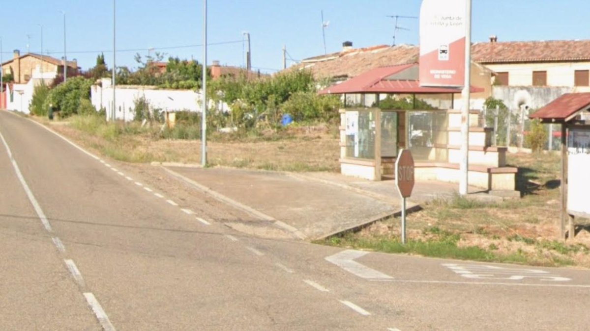 Punto de la carretera VA-941 en el que se produjo el accidente mortal.