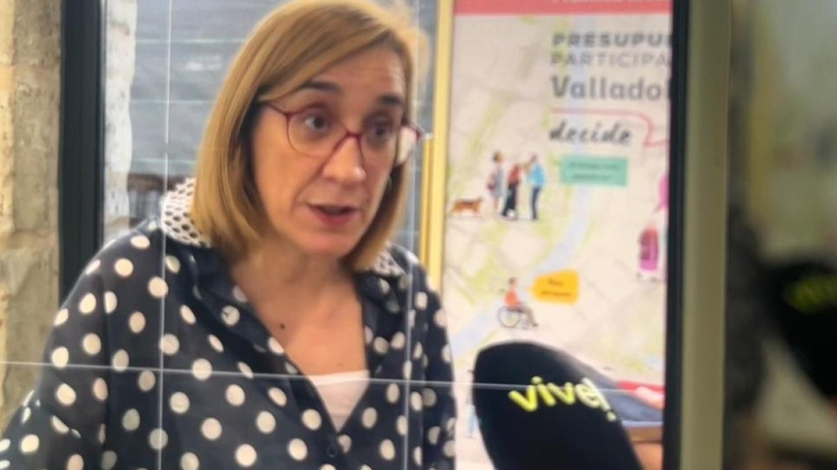 La portavoz de Valladolid Toma la Palabra, Rocío Anguita.
