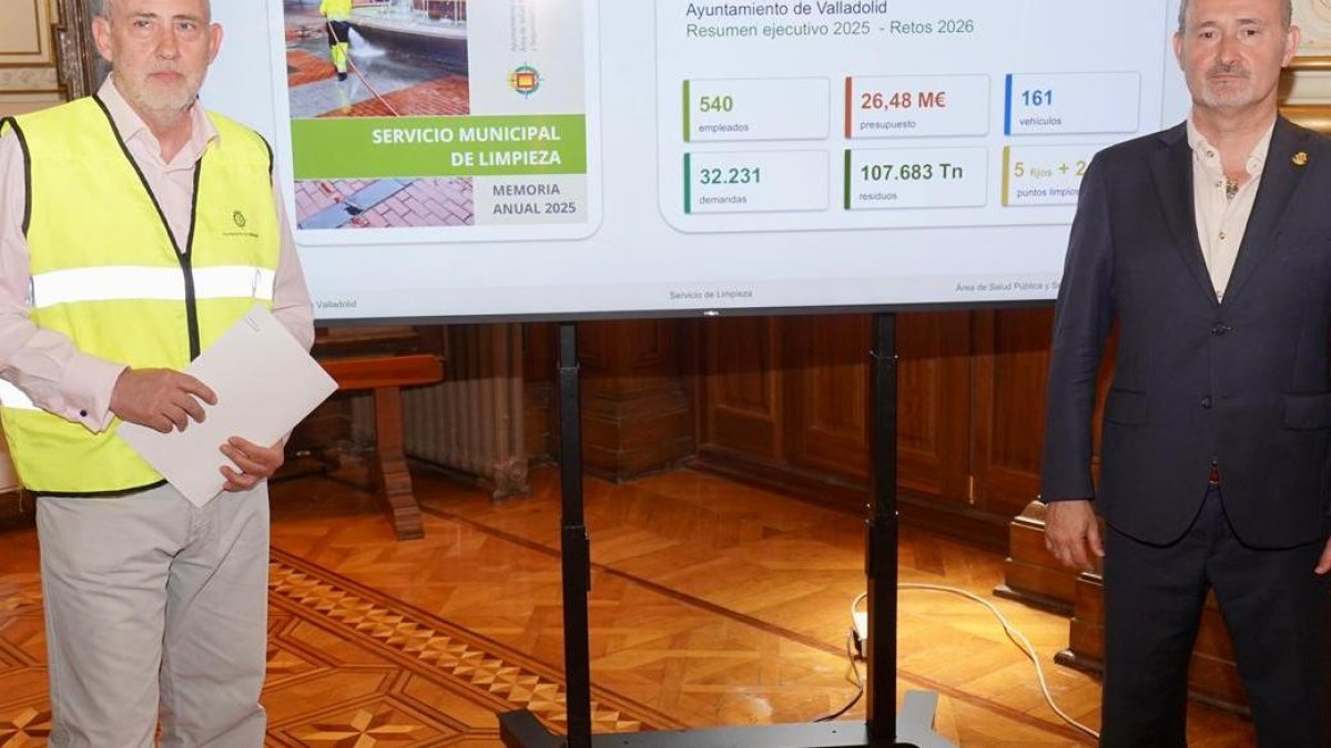 José María Pérez Concellón y Alberto Cuadrado en la presentación de la memoria.