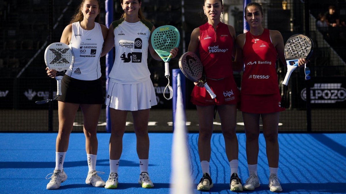 Bea Cakdera y Carmen Goenaga en su debut en el Valladolid Premier P2 2026.