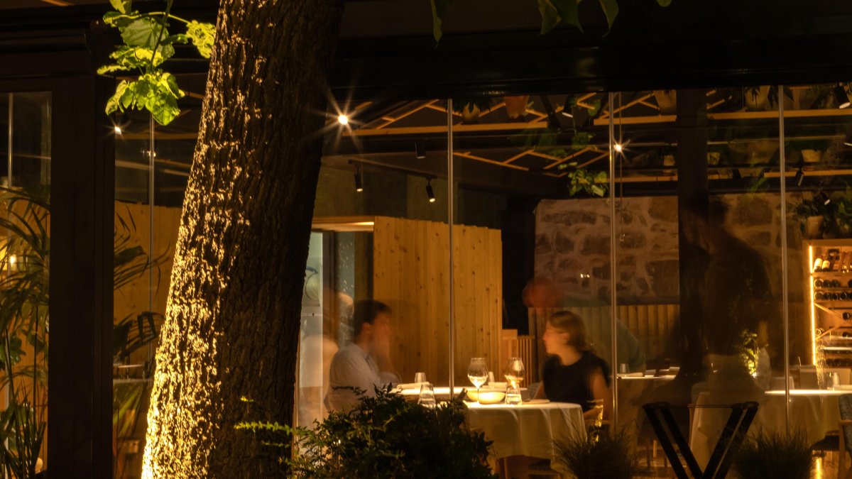 Ambiente íntimo que se vive en la terraza de la Casa del Presidente.