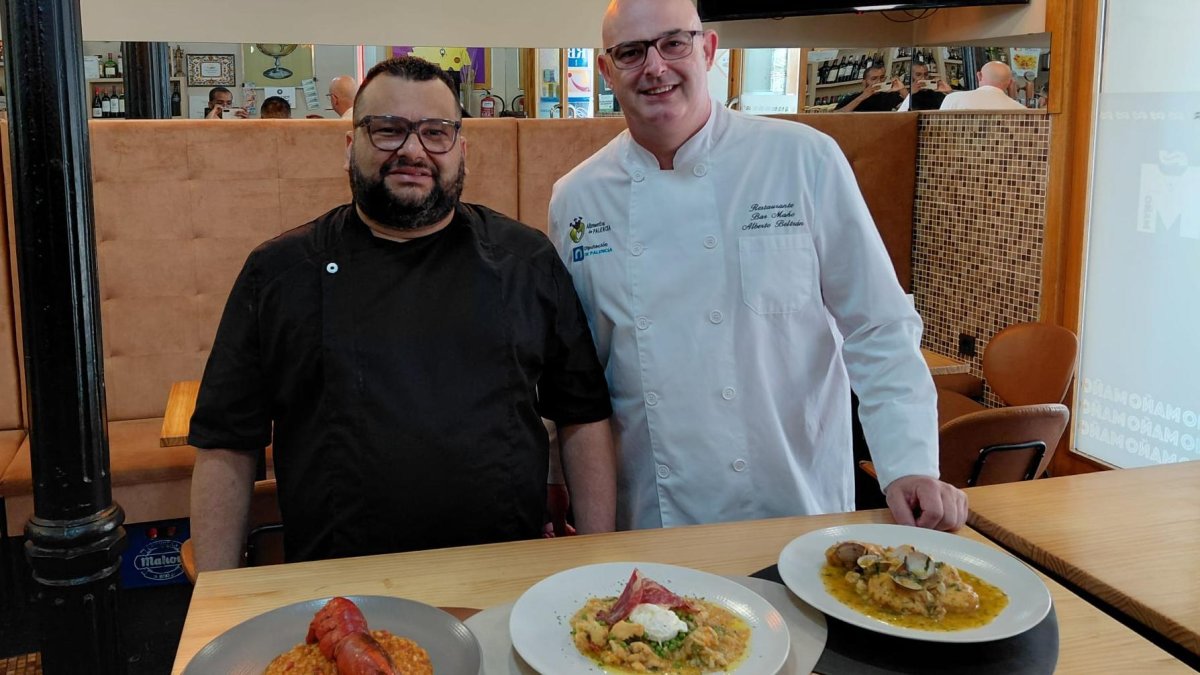 José Figueredo y Alberto Beltrán presentan tres platos de la carta