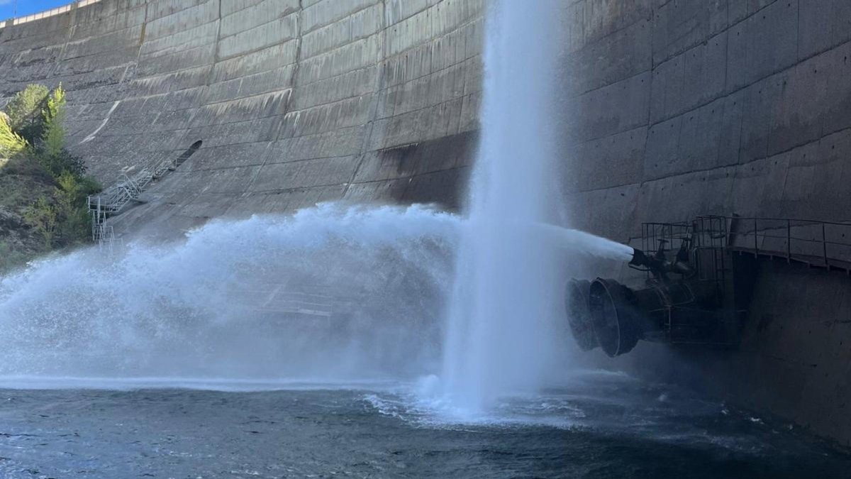 Imagen de un embalse de la cuenca del Duero.