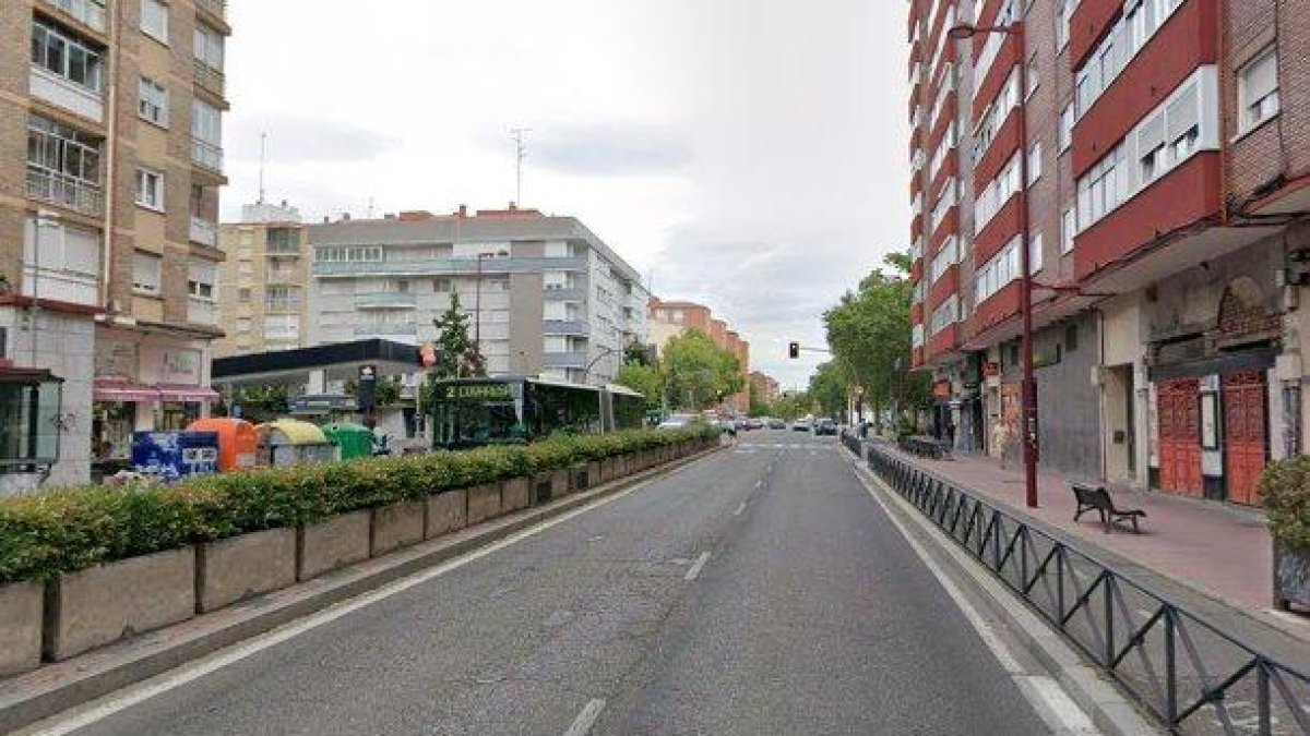 Zona de la avenida Palencia afectada por los cortes de tráfico