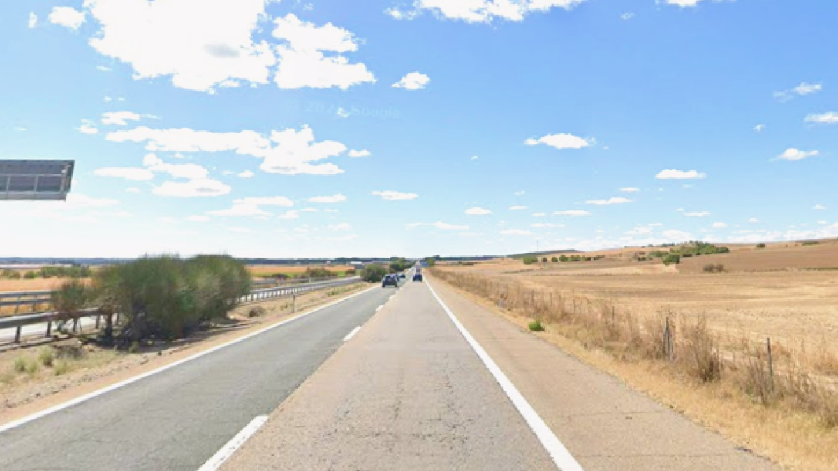 kilómetro 140 de la Autovía de Castilla (A-62), a la altura de Geria (Valladolid)