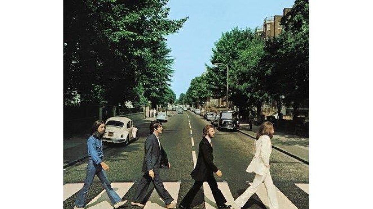 La icónica imagen de los Beatles en Abbey Road.-IAIN MACMILLAN