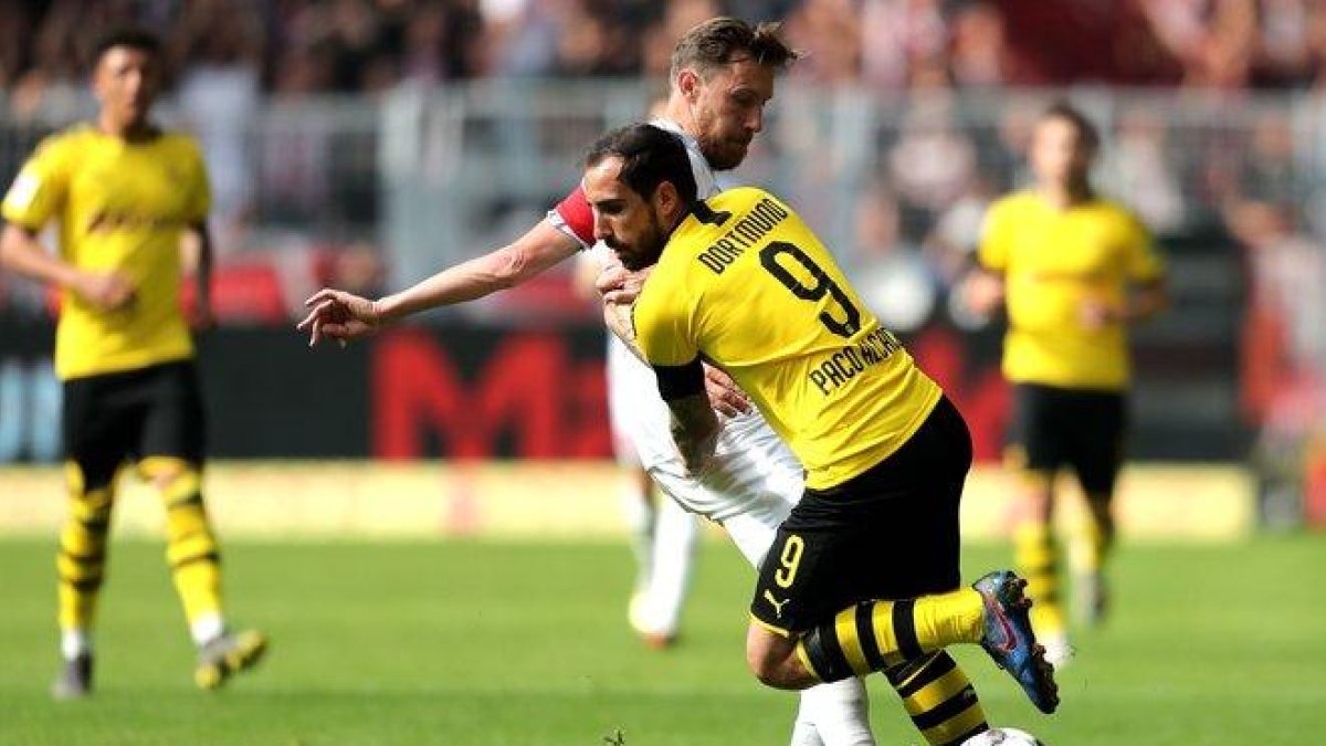 Paco Alcácer, en la última jornada de la Bundesliga.-EPA