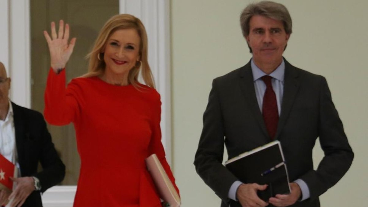 Cristina Cifuentes y Ángel Garrido.-/ DAVID CASTRO