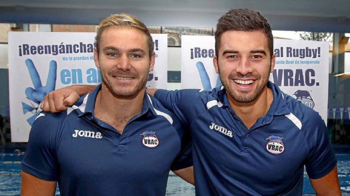 Jerome Pretorius y Sean Conner, durante su presentación.-J.M. Lostau