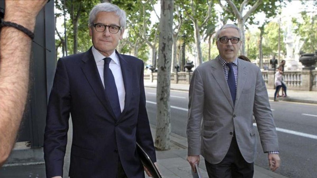 Sergi Alsina acude a declarar a la Audiencia de Barcelona por el 'caso ITV', en junio del 2013.-RICARD CUGAT