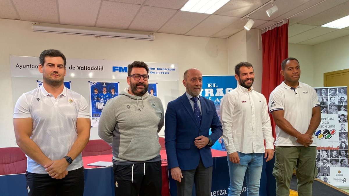 Presentación del derbi de rugby que se jugará el domingo en Pepe Rojo. 7 EL MUNDO