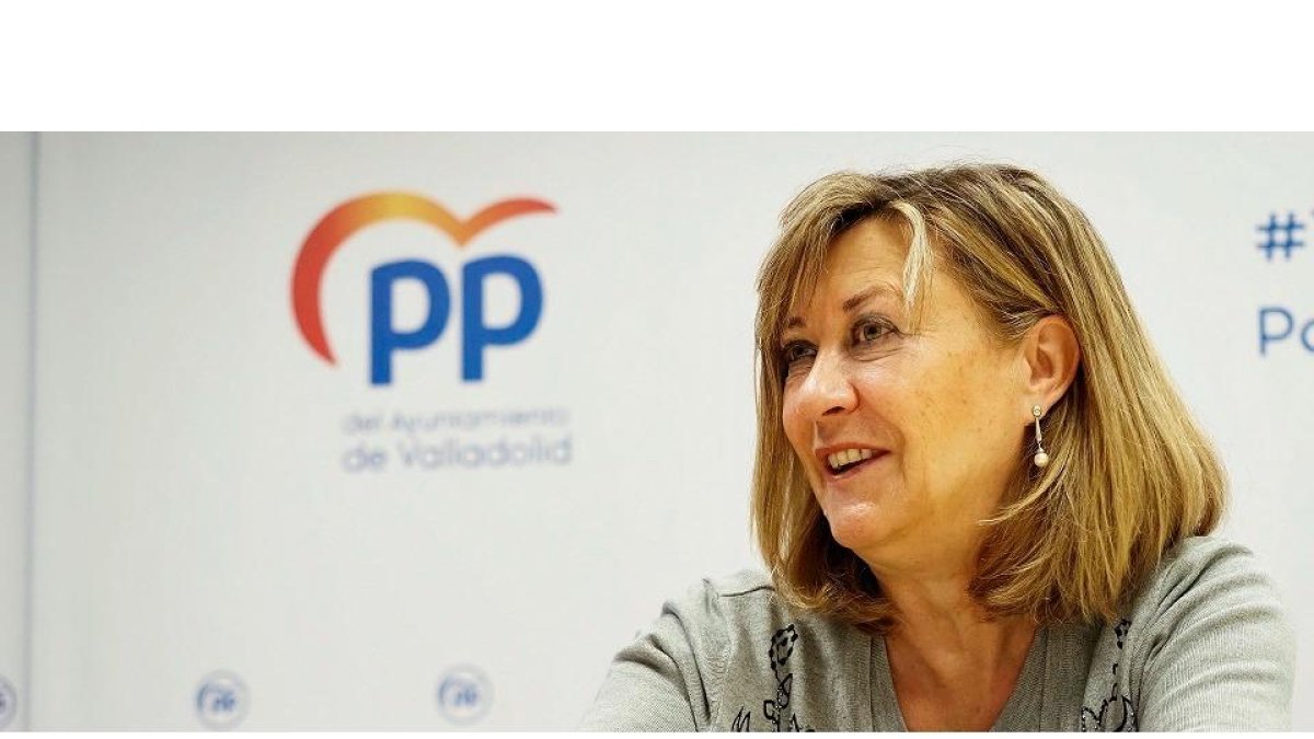 Pilar del Olmo en el Ayuntamiento de Valladolid.- MIGUEL ÁNGEL SANTOS / PHOTOGENIC
