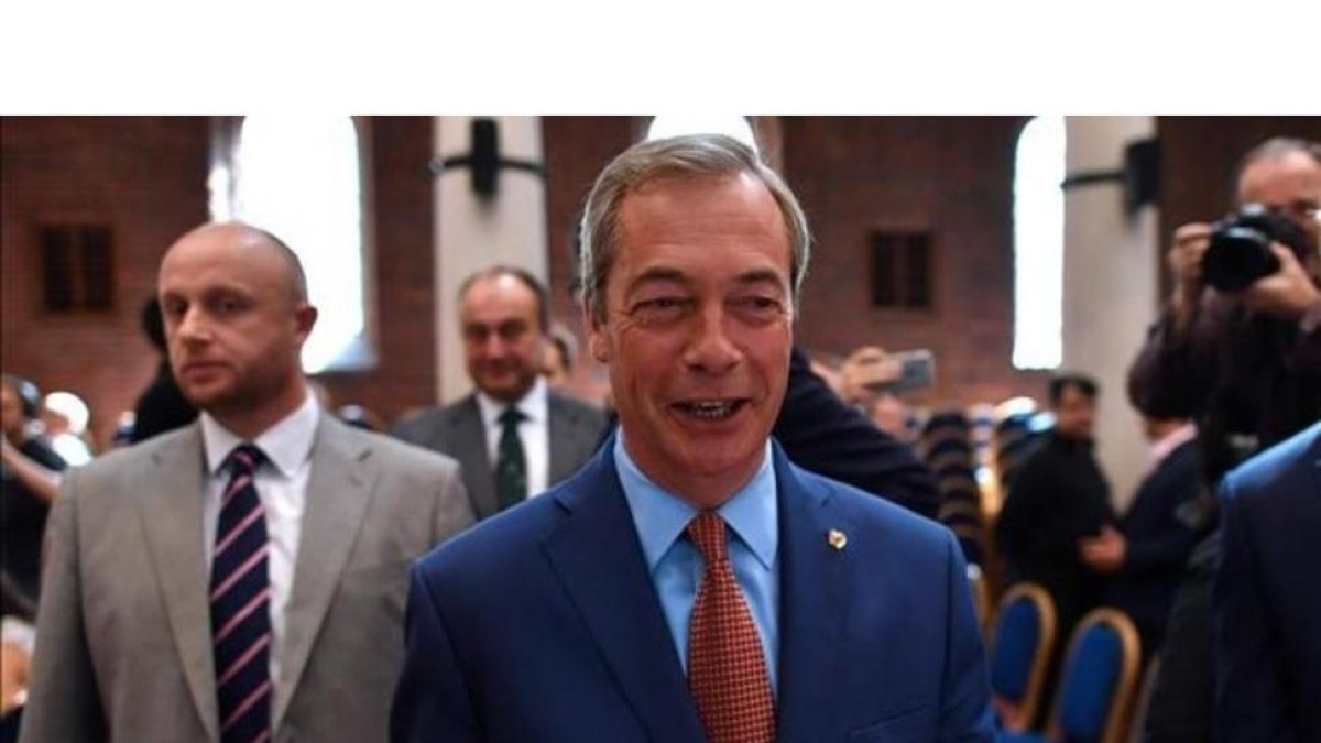 El líder del UKIP, Nigel Farage.-AFP / BEN STANSALL