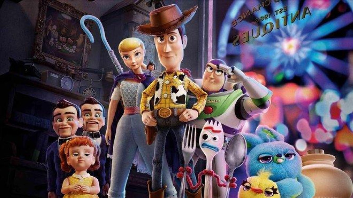 Los personajes animados de Toy story 4.-
