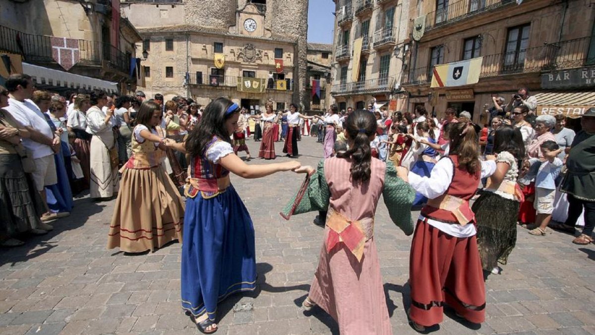 Sepúlveda revive en un ambiente medieval la época en la que fue cuna de la aprobación de los Fueros.-ICAL