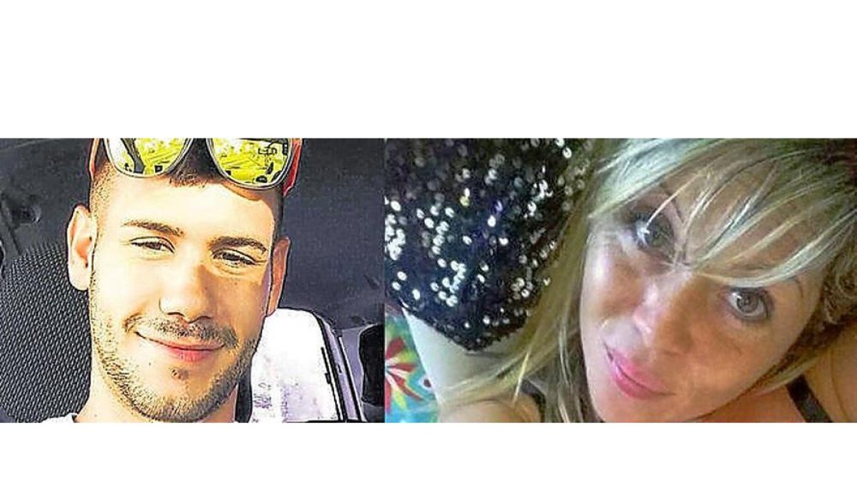 El acusado, Félix D.C., soldado de Aldeamayor que estaba destinado en Fuerteventura y la víctima, la periodista argentina Lorena Mazzeo.-LA PROVINCIA