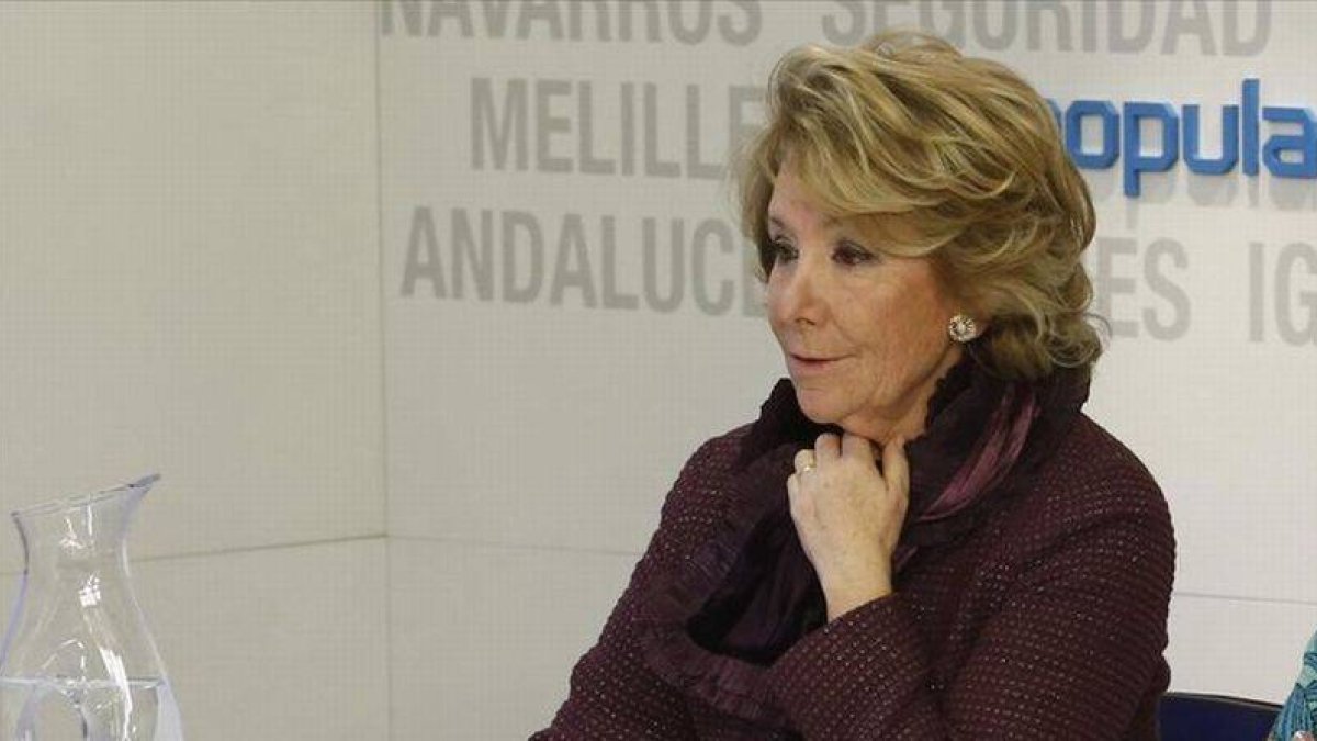 Esperanza Aguirre, en el Comité Ejecutivo Nacional del PP.-Foto: AGUSTÍN CATALÁN