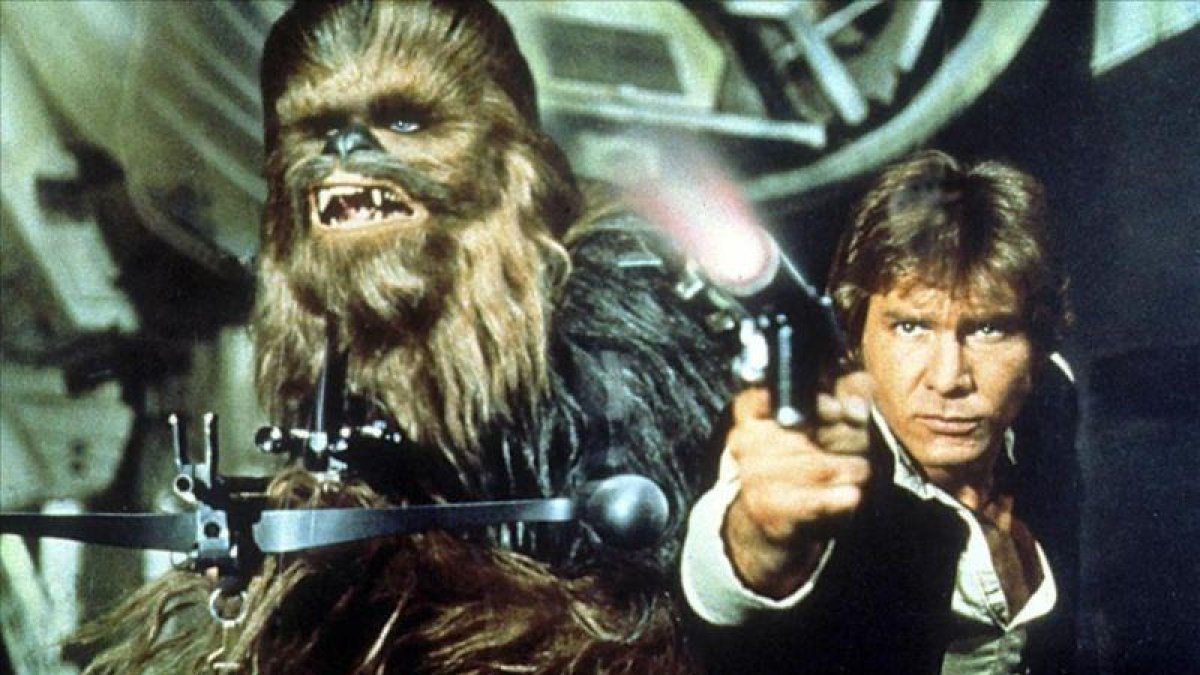 El actor Harrison Ford, en una secuencia de 'La guerra de las galaxias 4: Una nueva esperanza'.-