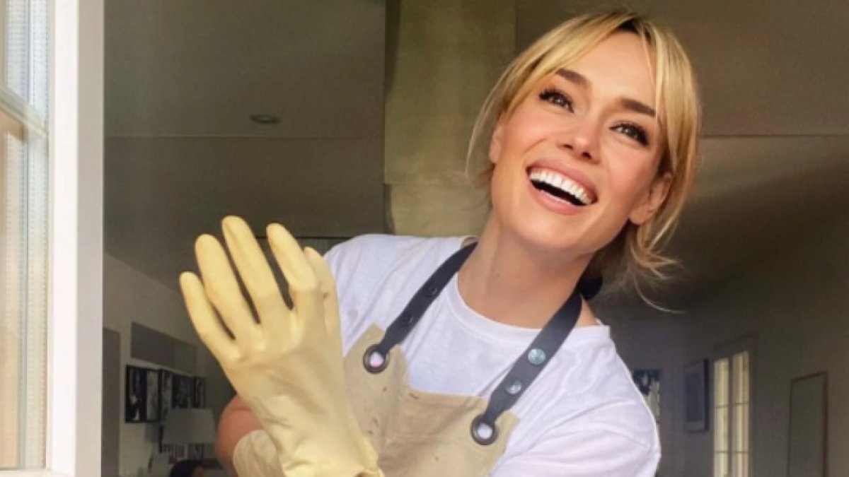 La presentadora Patricia Conde en la cocina.- E. M.