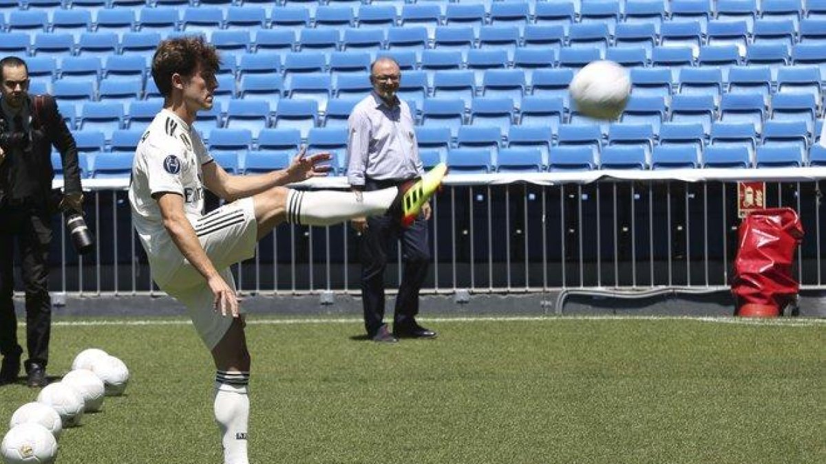 Álvaro Odriozola, el día de su presentación.-DAVID CASTRO