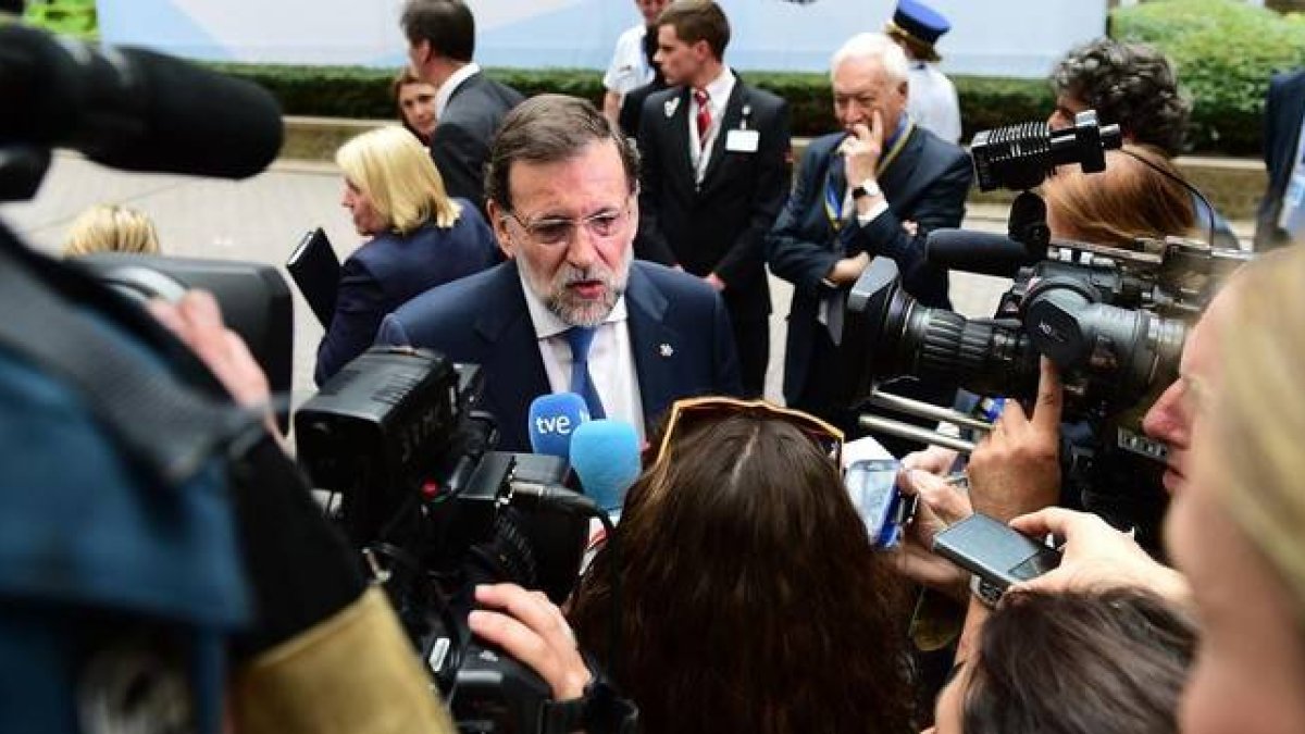 El presidente del Gobierno, Mariano Rajoy, este miércoles a su llegada a Bruselas.-Foto: AFP / EMMANUEL DUNAND