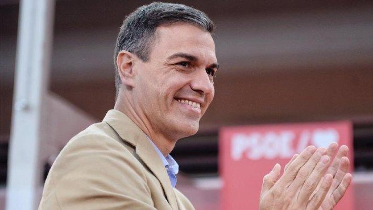 El presidente del Gobierno, Pedro Sánchez, en el acto organizado por el PSOE de Valladolid.-EFE / NACHO GALLEGO