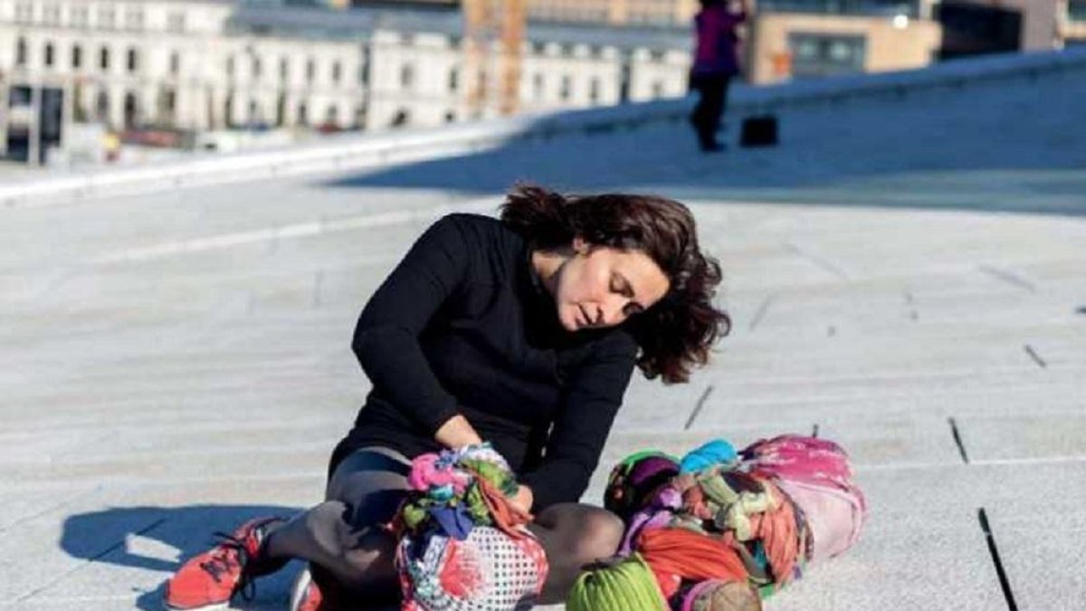 La artista alavesa Elena Aitzkoa.-E.M.