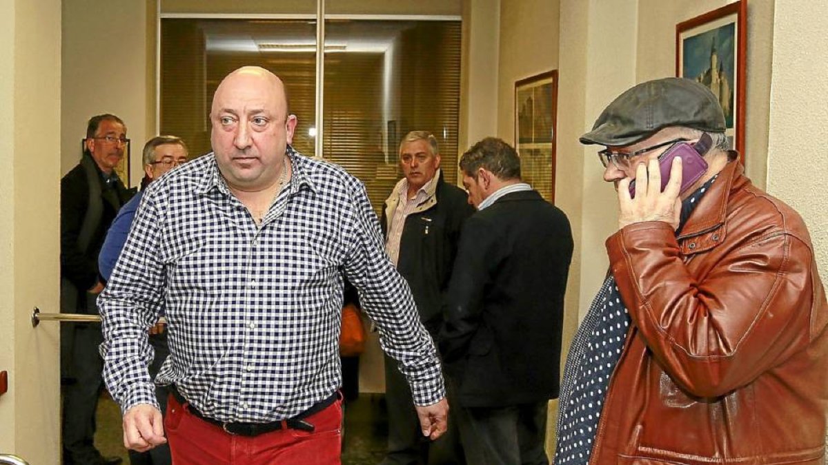 Jaime Fernández, en la sede de la Asociación de Hostelería poco después de ser reelegido presidente por dos años-J.M.Lostau