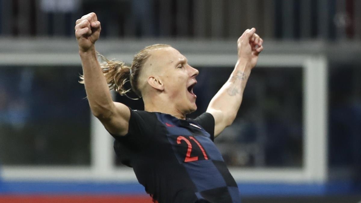 Vida celebra el pase a la final ante Inglaterra.-/ AP / ALASTAIR GRANT