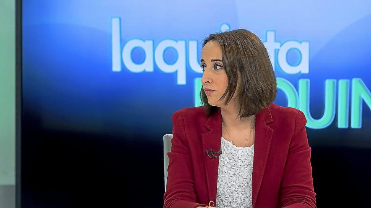 Pilar Vicente durante ‘La Quinta Esquina’, programa emitido en La 8 Valladolid.-PHOTOGENIC / PABLO REQUEJO