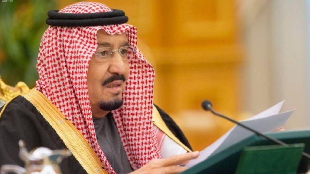 El rey Salmán, durante la presentación del presupuesto saudí para el 2017, en Riad, el 22 de diciembre.-REUTERS