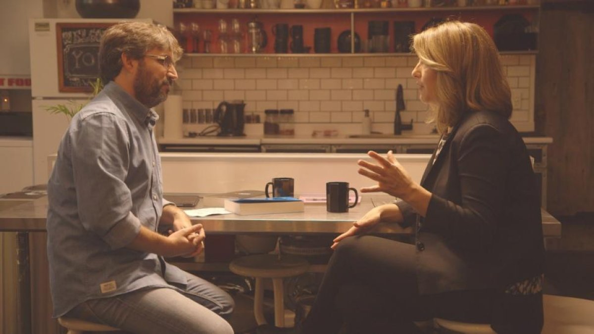 Jordi Évole y Naomi Klein, en 'Salvados'.-ATRESMEDIA