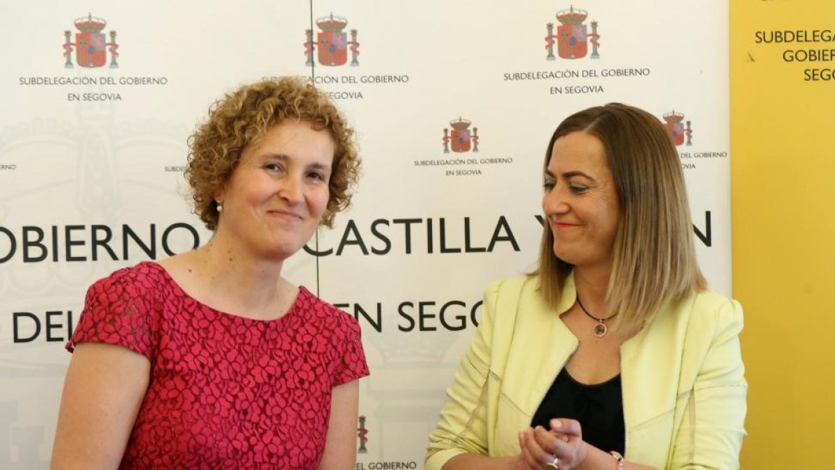 La delegada del Gobierno en Castilla y León, Virginia Barcones, da posesión a Lirio Martín como nueva subdelega en la provincia de Segovia-Diego de Miguel / ICAL