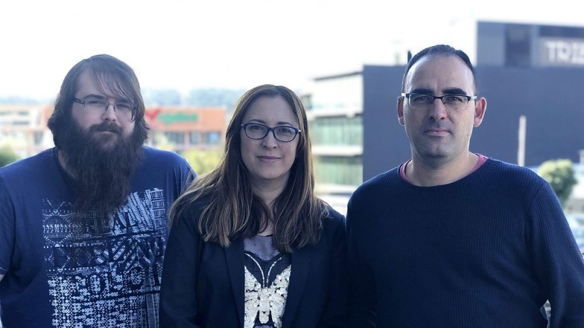 Ignacio Díaz, Pilar Vila y Jaime Vila, socios de DirectDump. | E.M.