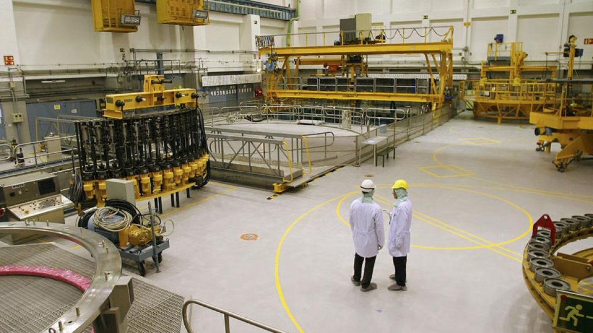 Imagen del interior de la central nuclear de Santa María de Garoña.-ISRAEL L. MURILLO