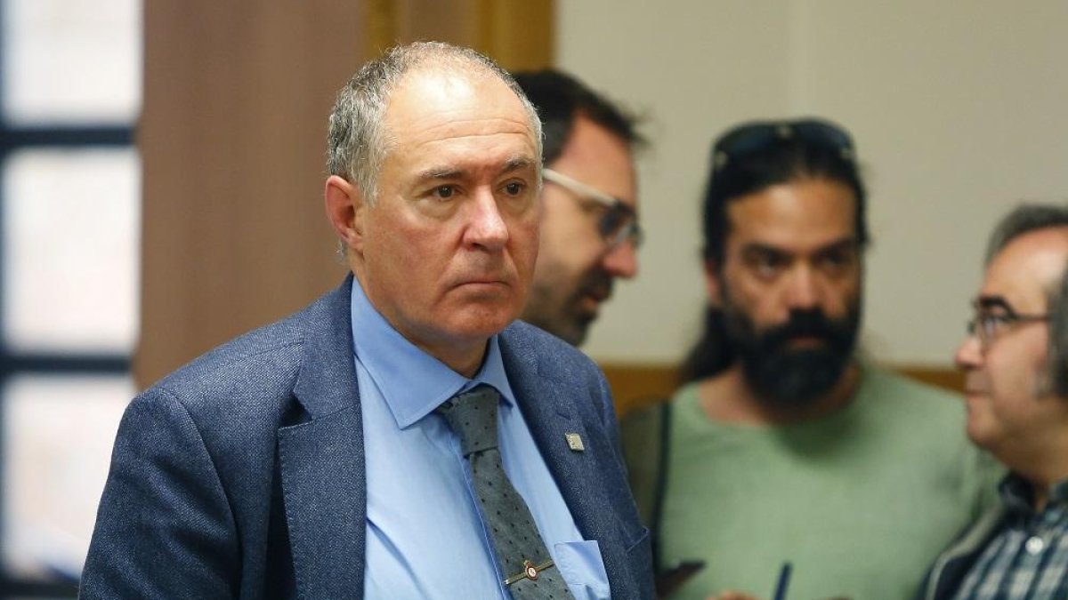 El portavoz de la Unión del Pueblo Leonés (UPL) en el Ayuntamiento de León, Eduardo López Sendino.-ICAL
