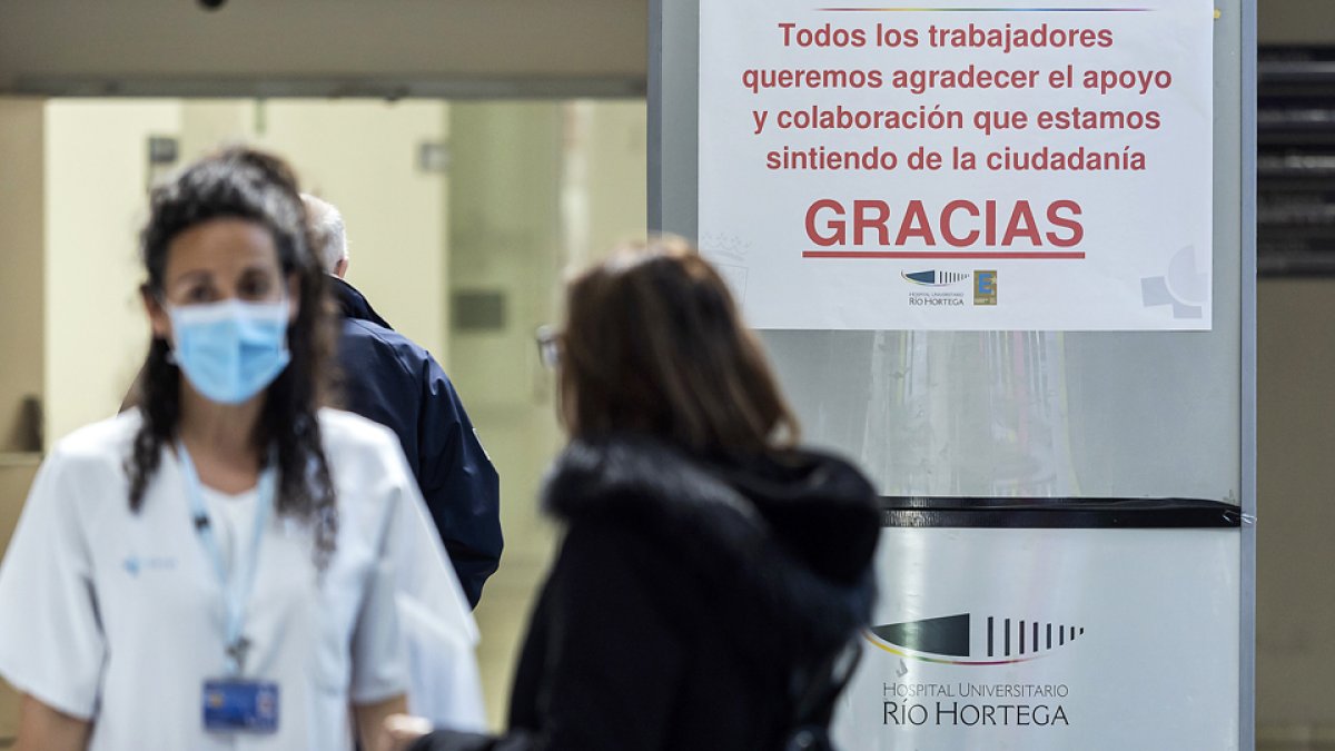 VALLADOLID. 27/03/20. PHOTOGENIC/PABLO REQUEJO. CRISIS DEL CORONAVIRUS. HOSPITAL RIO HORTEGA