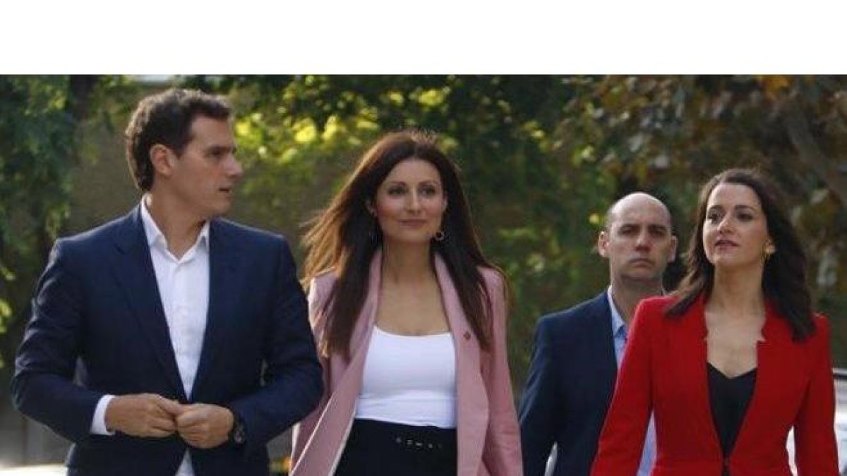 Albert Rivera, Lorena Roldán e Inés Arrimadas-MARTA SIERRA
