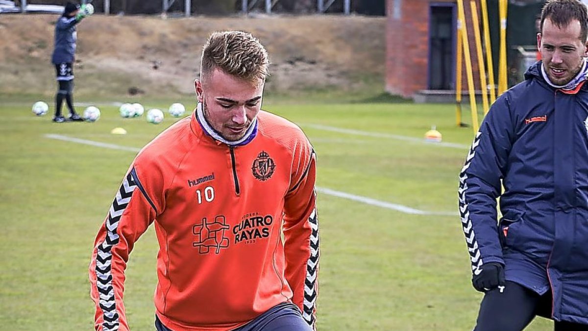 Ontiveros durante un entrenamiento.-MIGUEL ÁNGEL SANTOS