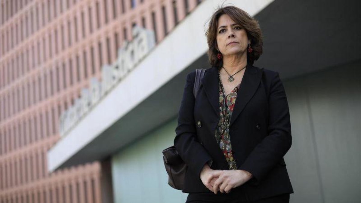 Dolores Delgado, fiscal experta en terrorismo yihadista, en la Ciutat de la Justícia.-FERRAN NADEU