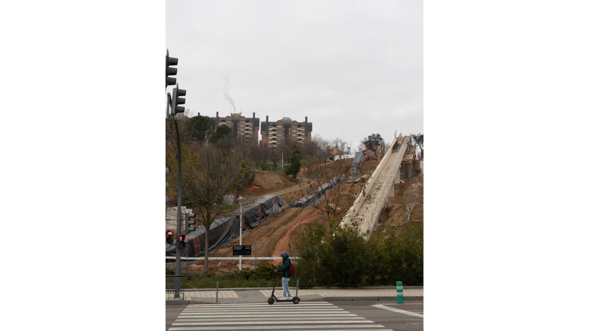 Estado del elevador de la ladera este de Parquesol. PHOTOGENIC