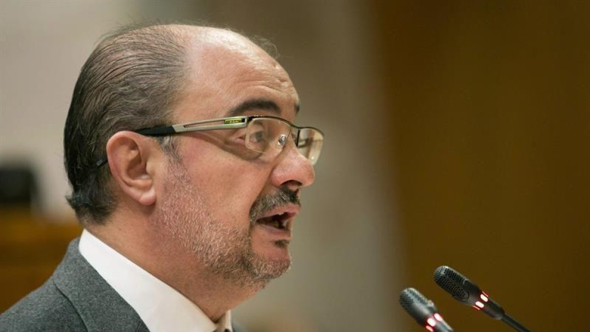 El presidente del Gobierno de Aragón, Javier Lambán-EL PERIÓDICO