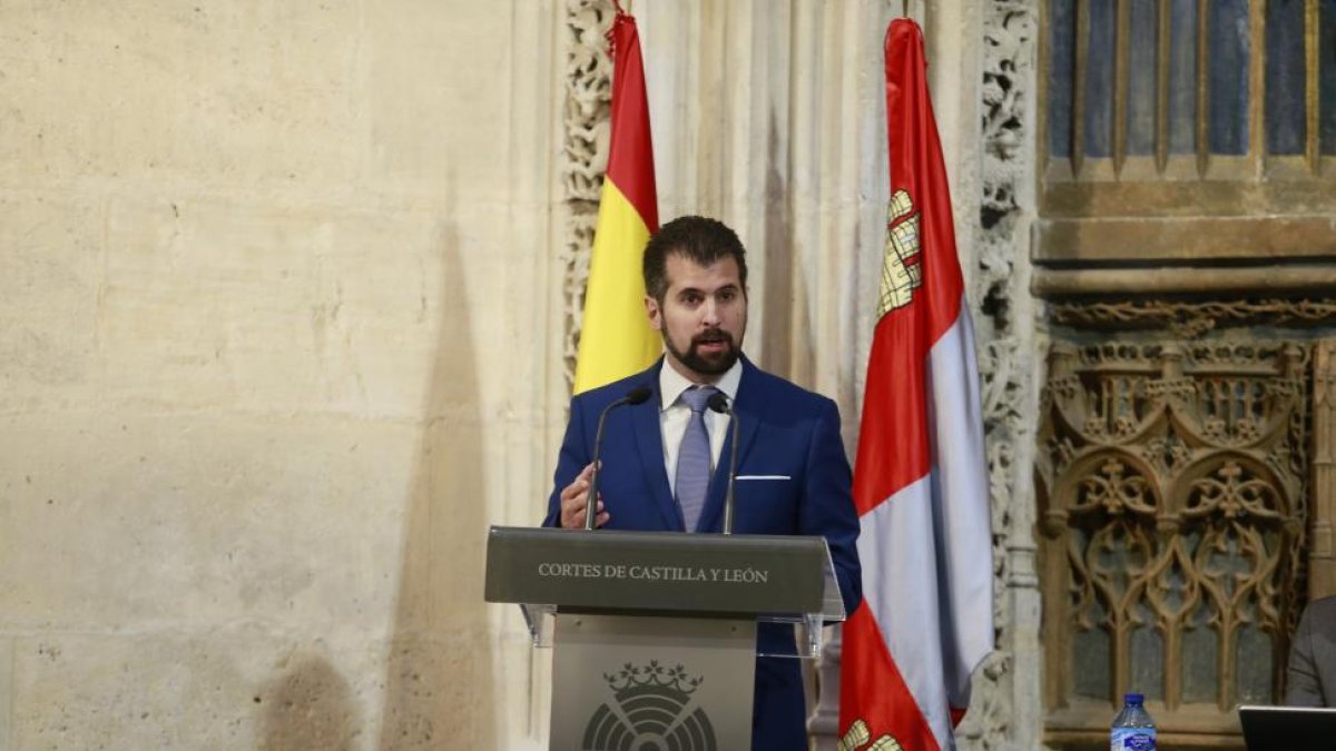 Luis Tudanca durante su intervención-R. G. OCHOA