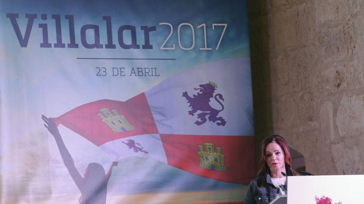 Silvia Clemente, en un momento de su intervención-ICAL