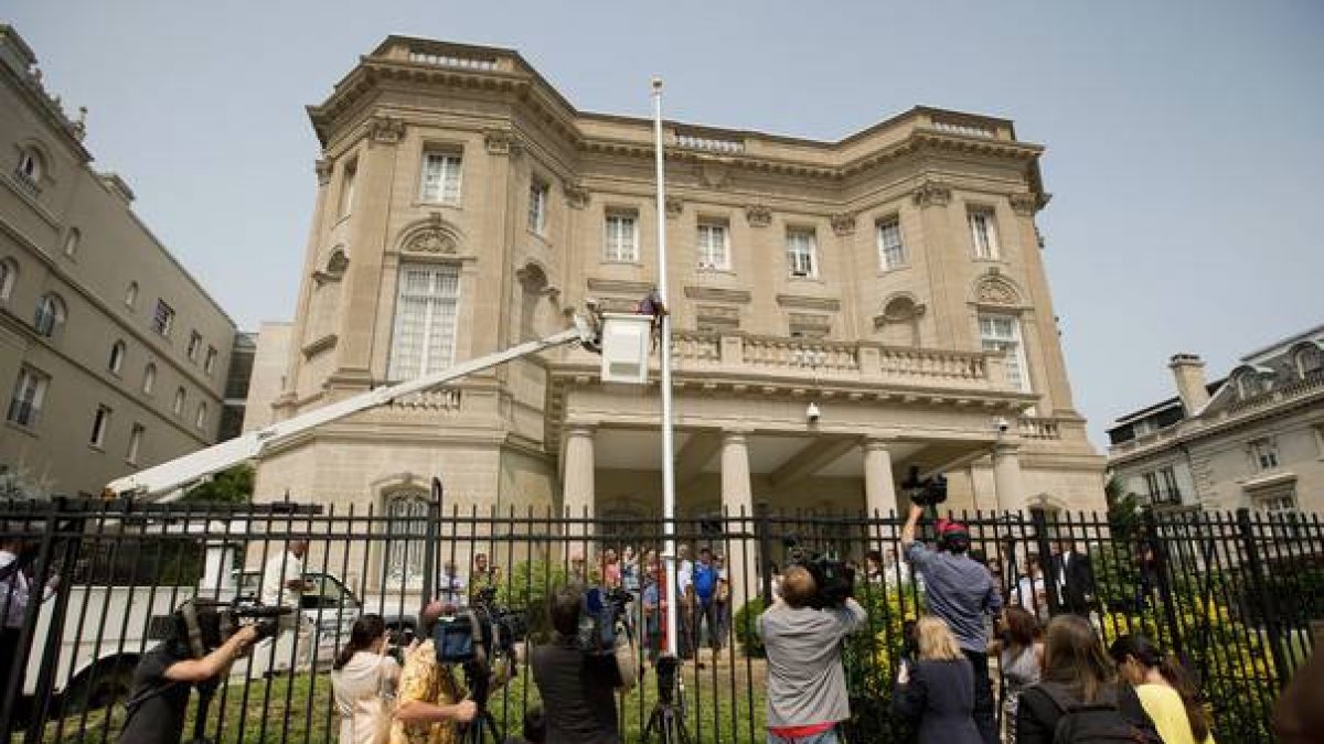 Embajada de Cuba en Washington.-Foto: AP / PABLO MARTINEZ MONSIVAIS