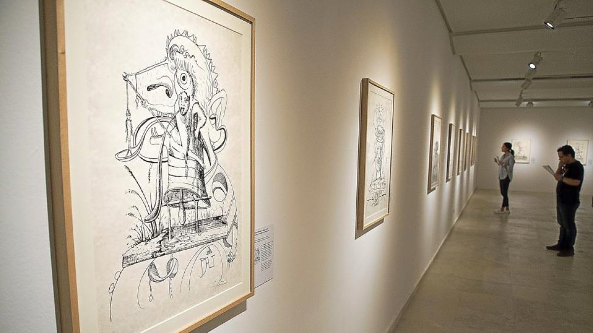 La Sala Cero del Museo Patio Herreriano, donde se exponen las litografías de Los sueños caprichosos de Pantagruel, del genio Salvador Dalí.-ICAL