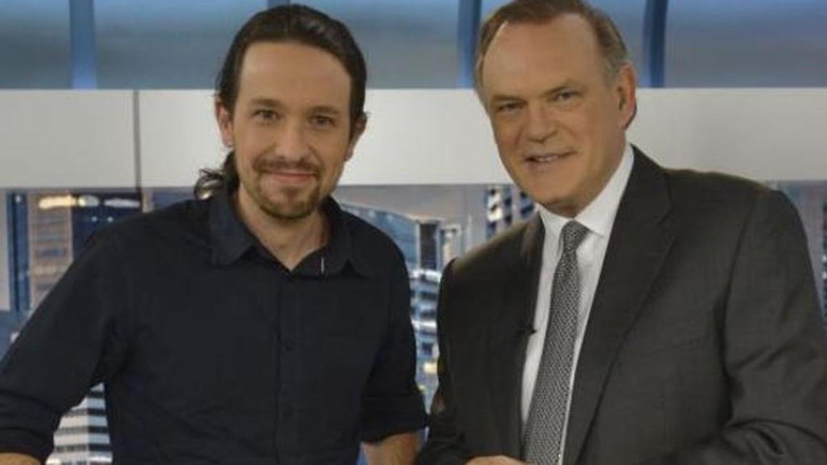 Iglesias y Piqueras, hoy, en Telecinco-EL PERIÓDICO