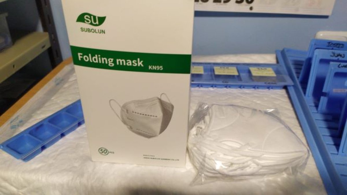 Mascarilla FFP2 del modelo Folding mask KN95 SUBOLUN' que no cumplen la normativa europea y no garantizan la adecuada protección. - E.M.
